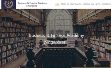 自貢黑羽網(wǎng)絡網(wǎng)頁制作案例-新加坡Business & Finance Academy 